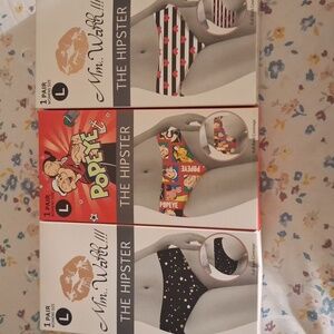 WomensHipster Bottoms - Black and White